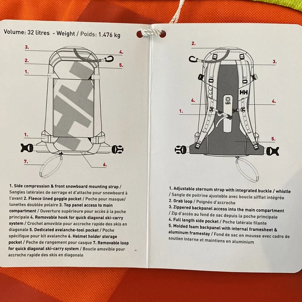 ⛷️NWT: HELLY HANSEN - Ski Backpack - Picture 14 of 14